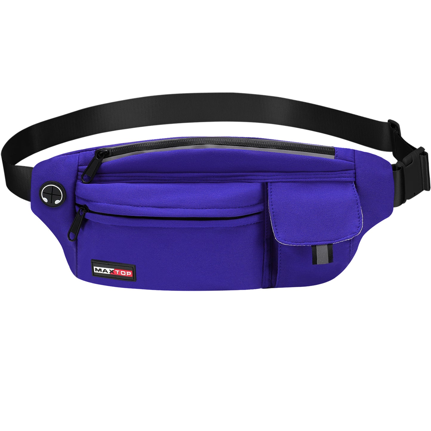 MAXTOP Large Crossbody Fanny Pack Running Travel Belts for Women Men,Water Resistant Belt Bag for Fitness Yoga Jogging Hiking Dog Waliking,Running Accessories Waist Pack Passport Bag Fits All Phones