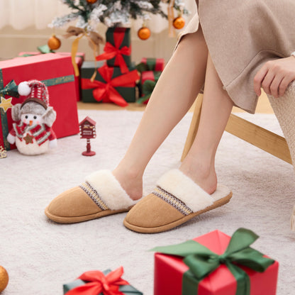 MAXTOP Fuzzy House Slippers for Women With Memory Foam Indoor Warm Gifts