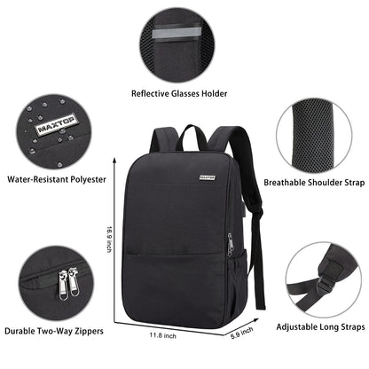 MAXTOP Laptop Backpack for Women Men College Bookbag Business Travel Backpack with Lunch Bag Women,Insulated Thermal Lunch Box Bag for men